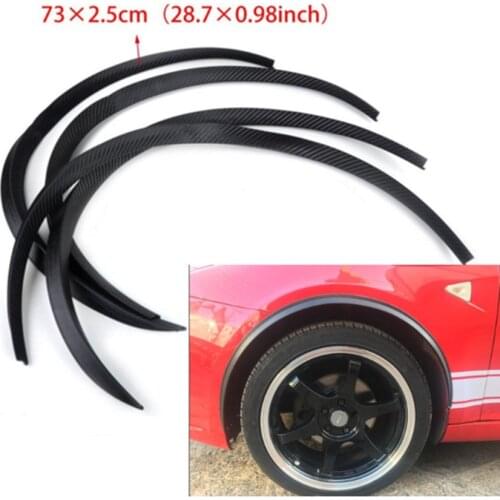 4pcs Carbon Fiber Car Fender Wheel Eyebrow Protector Wheel Arch Trim Strip Audi A4 A6 A1 A3 A5 A8 A7 S1 S3 S4 S6 S7 S8 S5