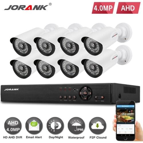 8CH AHD System AHD CVI TVI Analog Outdoor IP Camera 4.0MP3.0MP Resolution Hybrid Video Recorder 8CH CCTV system IR night version