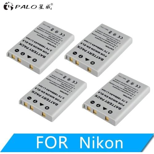 4Pcs EN-EL5 EN EL5 Digital Camera Battery for Nikon Coolpix P510 P520 5200 P4 P80 P90 P100 P500 P530 P5000 P5100 7900 P6000 3700