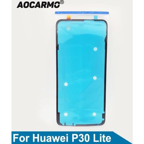 Aocarmo For Huawei P30Lite P30 Lite / Nova 4e Back Frame Battery Cover Adhesive Rear Door Sticker Glue Tape