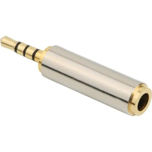 2.5mm To 3.5mm Aux Audio Adapter Converter Male To Female Jack For Headphone Provide Optimal Signal Transmission High Quality