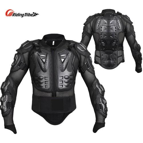 Riding Tribe Motorcycle Rider Body Armor Motocross Off-Road Safety Protection Jacket Chest and Spine Protector Gear Set HX-P14