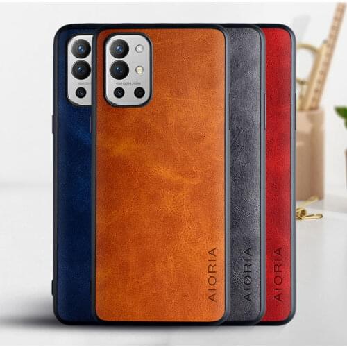 Phone Case for Oneplus 9R coque Luxury Vintage leather Skin covers for oneplus 9r case funda capa