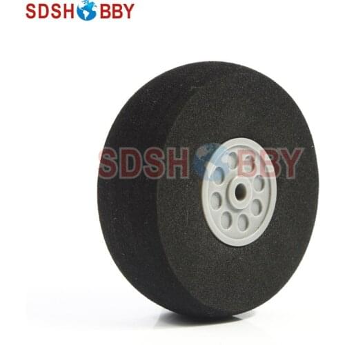 D70 x H24 x D4.1mm RC Airplane Sponge Wheel for Main Wheel of 20-26cc Airplanes or 60-90 Grade Nitro Airplanes