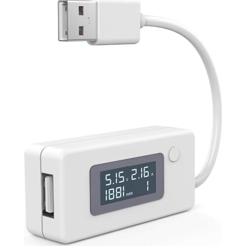 DC 3-7V LCD USB Detector Voltmeter Ammeter Capacity Tester Meter Voltage Current Charging Monitor Fit For Mobile Power Charger
