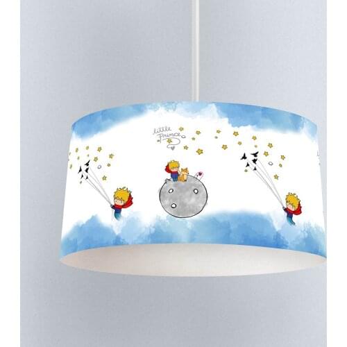 The Traveler Prince Blue Boy Printing Patterned Kids Baby Room Bedroom Light Pendant Lamp Chandelier