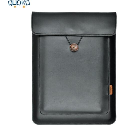 Double Layer High Capacity Laptop Bag cover,Microfiber Leather laptop sleeve case for Dell XPS 13 15