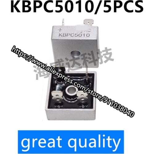 KBPC5010 Diode Bridge Rectifier Diode 50A 1000v Kbpc 5010 Power Rectifier Diode Electronic Components 5pcs/lot