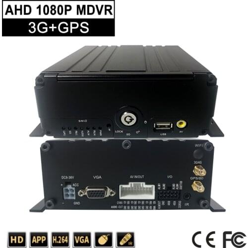 LSZ spot wholesale 3g gps mdvr hard drive + sd remote monitoring host ahd 960p 1.3 million pixel private car /concrete truck/bus