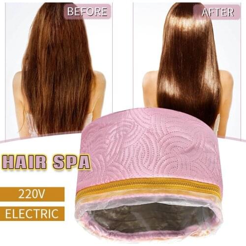 Hair Mask Baking Oil Cap Hair Dryers Heat Hat Safety Electric Hair Cap Hat Salon Spa Steamer Hair Thermal Treatment Nourishing