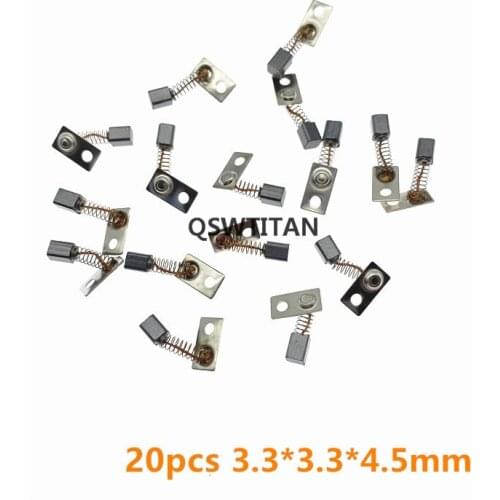 20PCS 3.3*3.3*4.5mm Metal Electric Motor Carbon Brushes Replace For/Saeyang Series Dental Grinding Machine Micromotor Handpiece