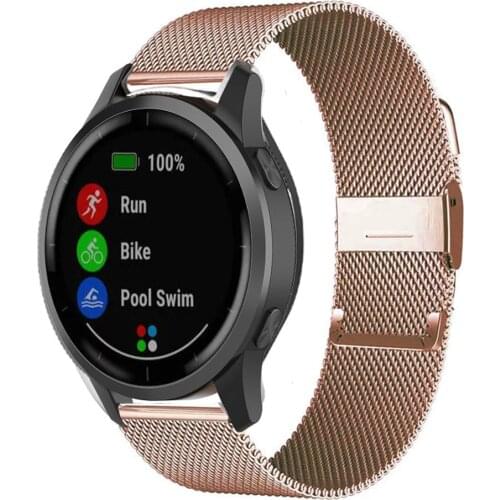 Milanese Metal Stainless Replacement Watch Band For Garmin Vivoactive 4S 4 Garmin Vivoactive 3 Venu Smart Accessories