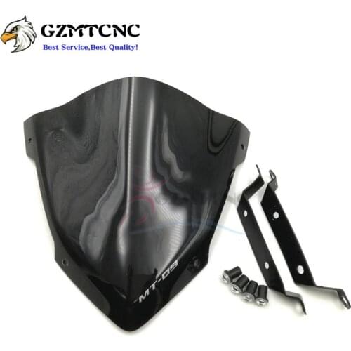 MT-09 14-16 Motorcycle Windshield WindScreen ABS Plastic Pare-brise w/ Mount Bracket for Yamaha MT 09 MT09 2014 2015 2016