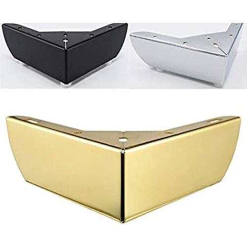 4 Pcs Gold, Silver, Black, With Screw Furniture Legs Anti-skid Wear, Used for DIY Sofa/Coffee Table/TV/Cabinet/Table