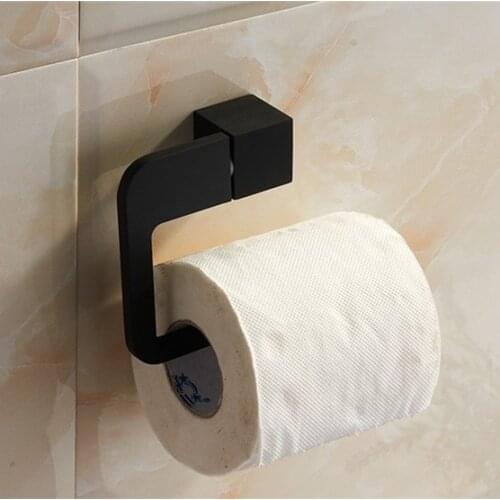 New Arrival!Bathroom Fashion Black Finish Toilet Paper Holder,Roll Holder,Stainless Steel Material Bathroom Accessories Products