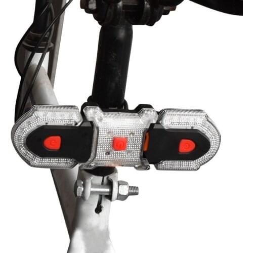 New Bicycle Turn Signals Light USB Bike Taillight Wireless Remote Control Bike Front Rear Light Cycling Safety Warning LED Light