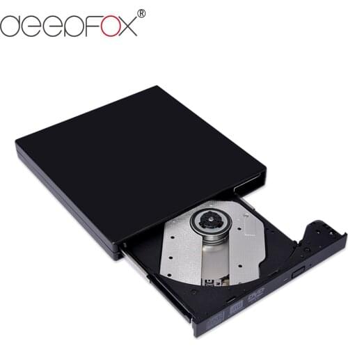 Deepfox USB 3.0 Portable DVD Drives slim External Optical Drive CD-RW Burner DVD ROM Player For Computer Windows 2000/XP/10/7/10