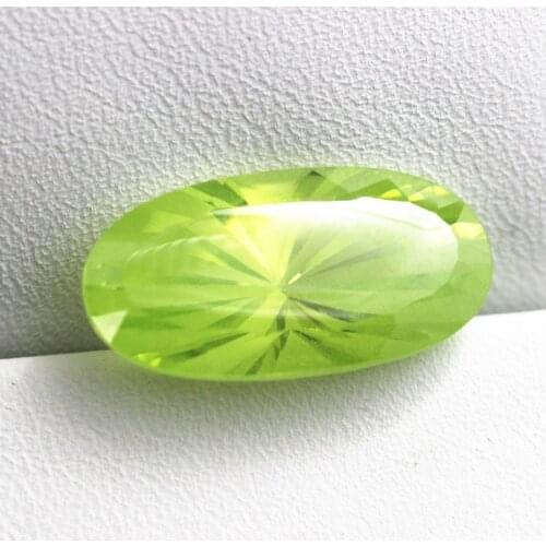 Rarity fruit stone light green oval watermelon tourmaline ornamental stone for rings bracelets mosaic DIY making faceted jewelry