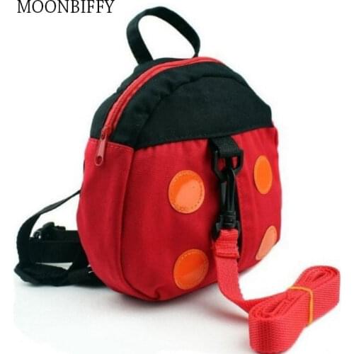 Baby Carrier Backpack Walking Belt Bag Harness Leashes Bags Kids Safety Learning Walk Handbag Children Infant Ladybird
