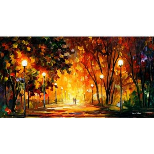 Modern Landscape art away from the sun palette knife oil painting on canvas Hand painted High quality wall decoration