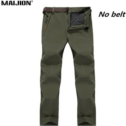 Warm Plus Velvet Winter Waterproof Trekking Hiking Pants Quick Dry Fishing Camping Climb Trousers Outdoor Travel Trousers