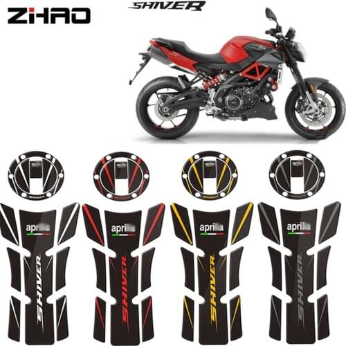 Motorcycle For Aprilia shiver 750 900 Universal Case Protector Racing High Quality Sticker Gel Fuel Oil Tank Pad Fish Bone