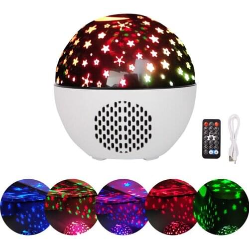 Star Projector Night Light Ocean Starry Sky Pattern Galaxy Night Light Remote Control Bluetooth Speaker for Kids Bedroom Party