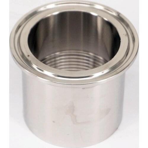 1-1/2" BSPT Female x 2" Tri Clamp 304 Stainless Steel Sanitary Ferrule Clamp Pipe Fitting Connector