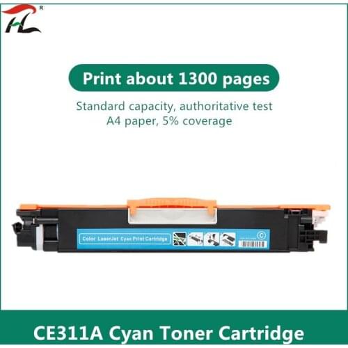 1PCS CE310 CE310A -313A 126A 126 Compatible Color Toner Cartridge For HP LaserJet Pro CP1025 M275 100 Color MFP M175a M175nw