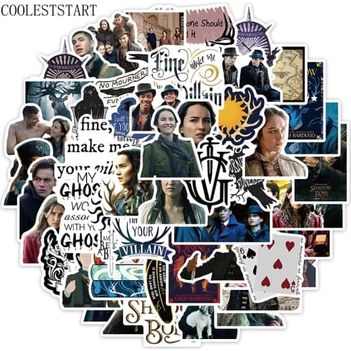 10/50Pcs/pack TV Show Shadow And Bone Stickers For Diy Decorative Luggage Laptop Skateboard Mobile Phone Case Pvc Classic Toys