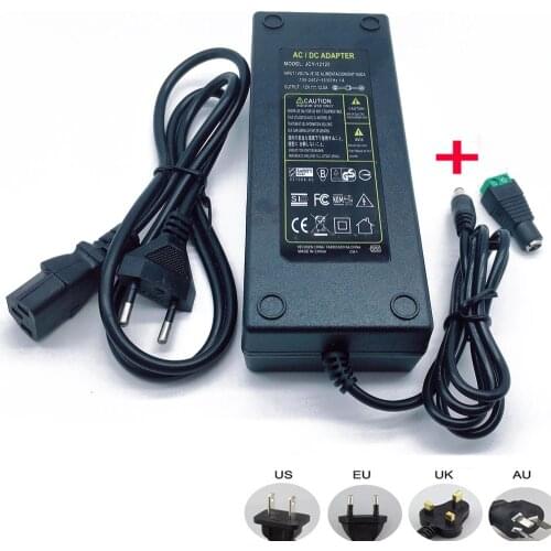 12V 12.5A 12.5 amp 150W DC EU/US UK AU POWER Supply ADAPTER Transformer LED Strip Light