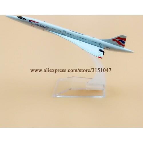 16cm Air British Airways Concorde Airlines Metal Alloy Airplane Model Plane Diecast Aircraft