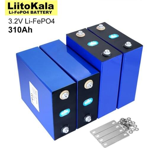 4-8pcs 3.2V 310Ah Lifepo4 Rechargeable Battery Lithium Iron Phosphate for Travel Solar RV Cell 12v 24v 36V Cell US/UK Tax Free