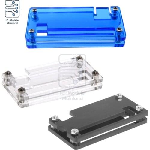 For Raspberry Pi Acrylic Protection Box Acrylic Case Shell Box 3 Color With Metal Screws And Nuts For Raspberry Pi Zero