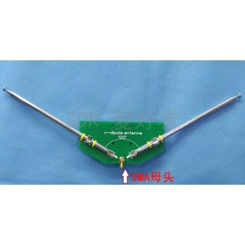 New FM aerial satellite cloud image positive V-dipole antenna V-dipole antenna