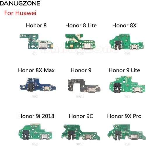USB Charging Dock Port Socket Jack Plug Connector Charge Board Flex Cable For Huawei Honor 9 8 Lite 8X Max 9i 2018 9C 9X Pro