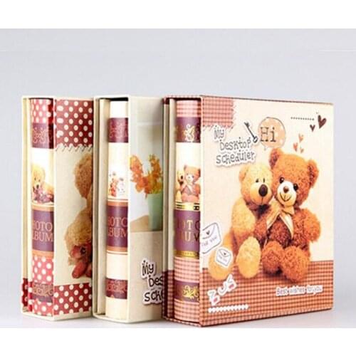Cartoon Bear 6 Inch Photo Album Interleaf Type 40 Sheets Photograph Holder Storage Cute Picture Scrapbook Gift Free Shipping