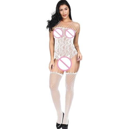 Hot Selling Sex Lingerie Black Sexy Bodystocking Open Crotch Body suit Sexy Costumes Intimates Women Erotic underwear