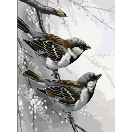 DIY Painting By Numbers Animal Cattle HandPainted Oil Painting Drawing On Canvas Unique Gift Home Decoration