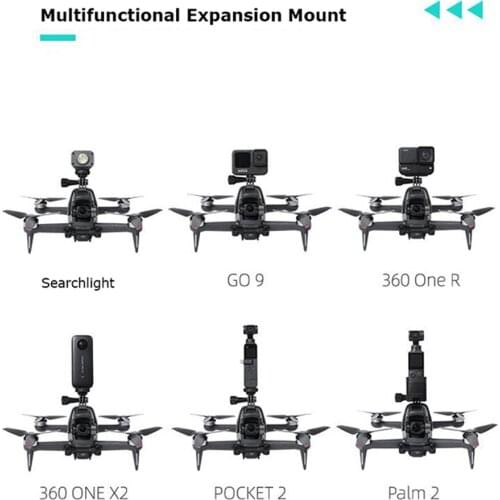For DJI FPV Drone Expansion Mount Bracket Searchlight Upgrade Parts for GoPro for POCKET 2/1 for INSTA360 Parts