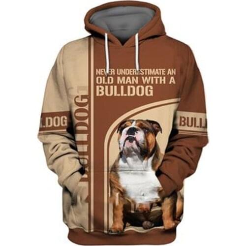 Personality Fashion Animal Pug 3D Printed Graphic Hoodie Men/Women Zip Hooded Streetwear Oversized Sweatshirt Harajuku Tops -A01