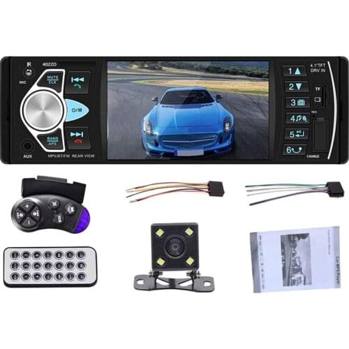 Single Din Autoradio 4.1 inch Car Radio Audio Stereo USB AUX FM Audio Player Radio Station