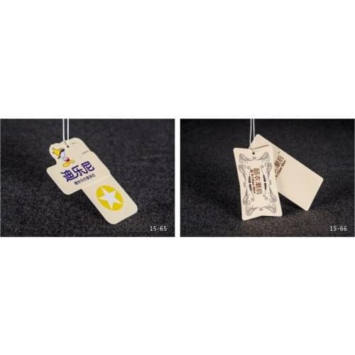 OEM custom logo brand garment clothing printed paper price hang tag for clothing clothes print swing luggage label tag JYYJ109