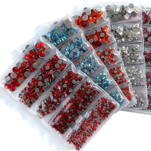 Polaris 5 Size Mixed 39 Colors Hotfix Iron on Rhinestones Mainsize ss6-ss30 For Garment Accessory/Professional Wholesale Buyers