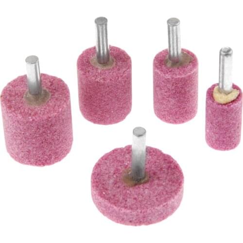 5Pcs 16/20/25/30/40mm Corundum Polishing Grinding Head Buffing Polishing Wheel for Dremel Rotary Tools
