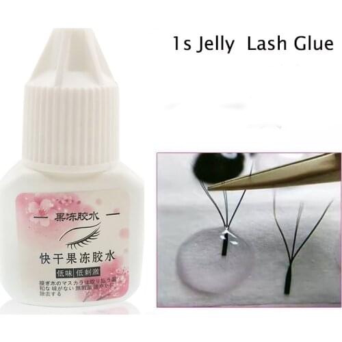 Clear Eyelash Extension Glue 1S Jelly lashes Glue eyelash extension tools Adhesive For Semi Permanent Lash Fast Drying Powerful