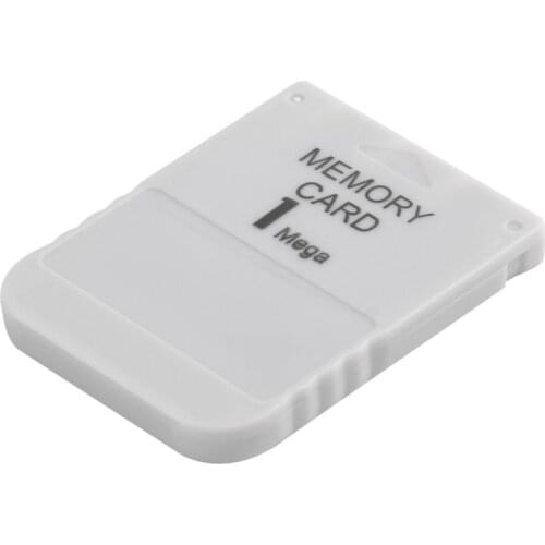 PS1 Memory Card 1 Mega Memory Card For PlayStation 1 One PS1 PSX Game Useful Practical Affordable White 1M 1MB