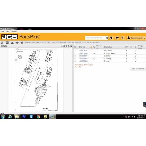 JCB Service Parts Pro 2.00+ Service Manual 2017+keygen