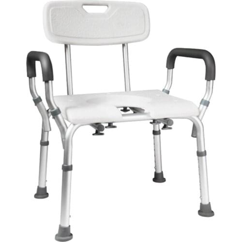 Stable antiskid shower chair for the elderly large capacity thickened bathing aids non-slip folding pregnant woman toilet