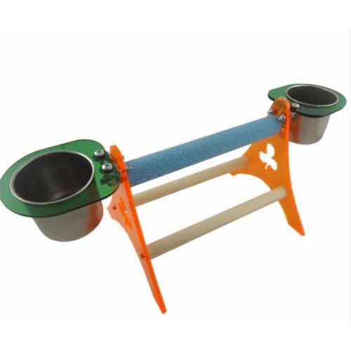 The tripod of large & small gray parrot desktop stand catch acrylic mill stand(include cups)